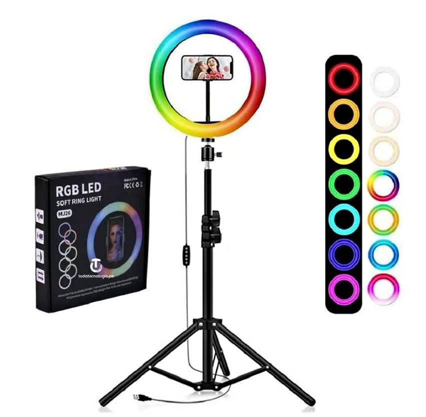 ARO LED 30 CM RGB + TRÍPODE