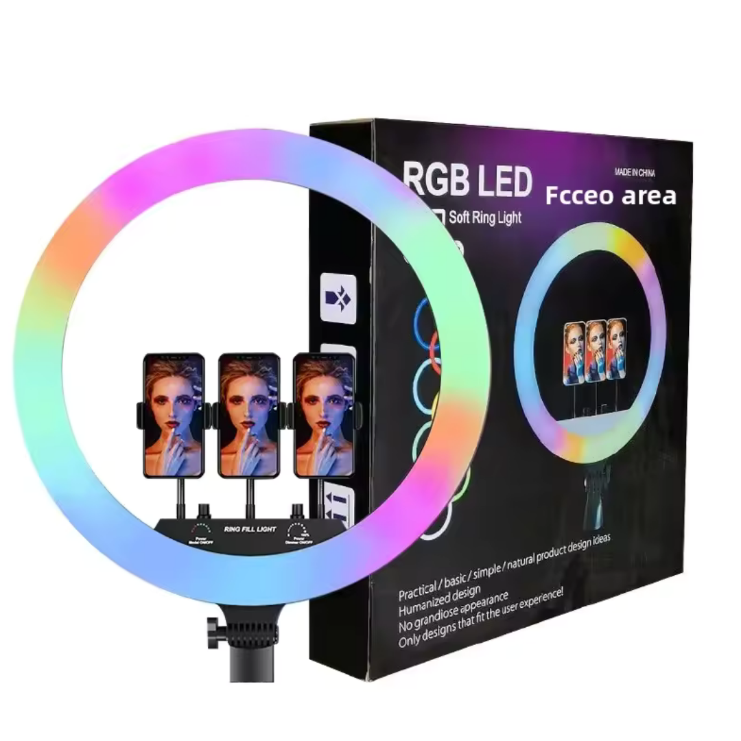 ARO LED 30 CM RGB + TRÍPODE